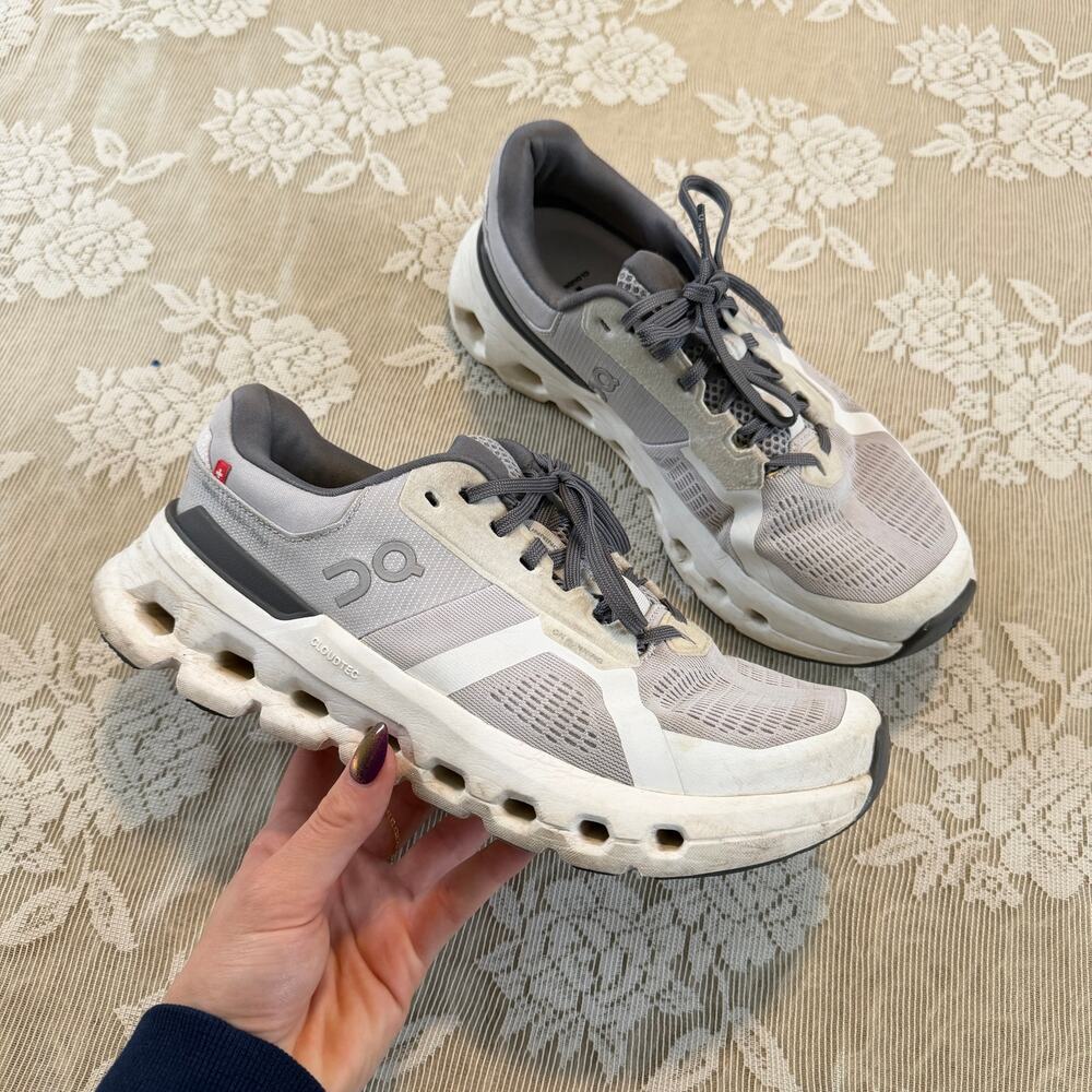 On Cloudmonster 2 Running Shoes Gray White Size 8